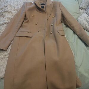 Zara Tan Trench Coat with Gold Buttons
Wool blend